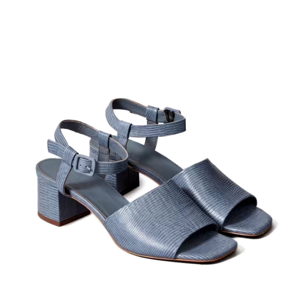 Everlane Block Heel Sandal Blue